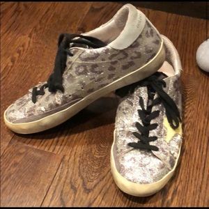 Golden goose superstar leopard print